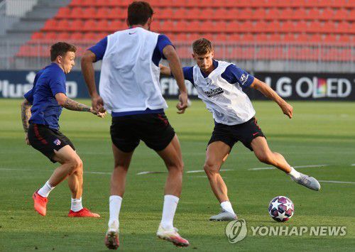 팀 훈련을 재개한 아틀레티코 마드리드 선수단.[EPA=연합뉴스]