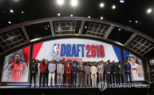 지난해 NBA 신인 드래프트 모습[EPA=연합뉴스]