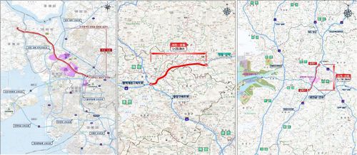 계양∼강화, 제천∼영월, 김제∼삼례 고속도로 위치도[국토교통부 제공]