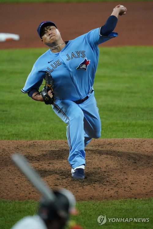 토론토 에이스 류현진[USA투데이 스포츠=연합뉴스 자료사진]