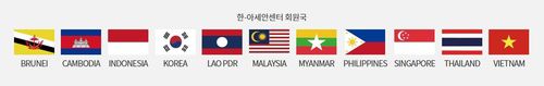 한-아세안 10개 회원국 [한-아세안센터 제공]