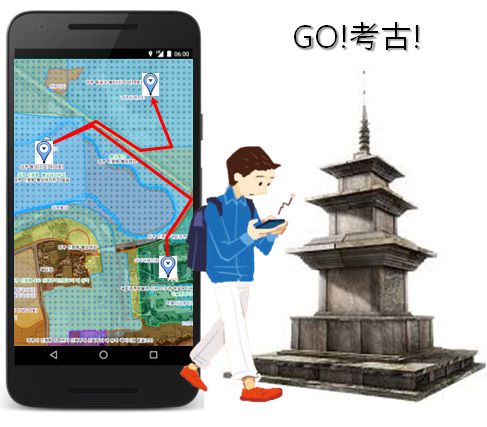 Go!考古!(고!고고!) 가상 실행 모습[문화재청 제공. 재판매 및 DB 금지]