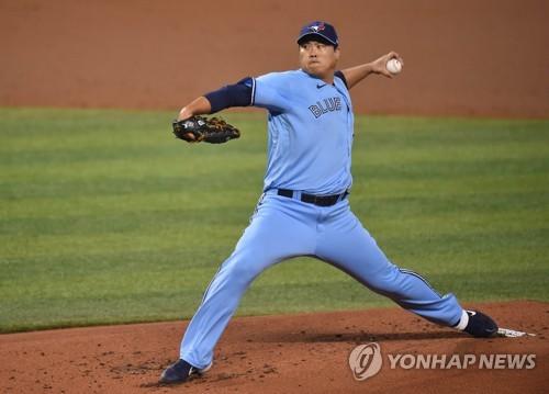 고비마다 탈삼진 쇼로 마이애미 타선 잠재운 류현진[게티이미지/AFP=연합뉴스]