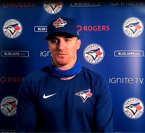 화상 인터뷰하는 로스 스트리플링[MLB 프레스박스 화상 인터뷰 캡처. 재판매 및 DB금지]