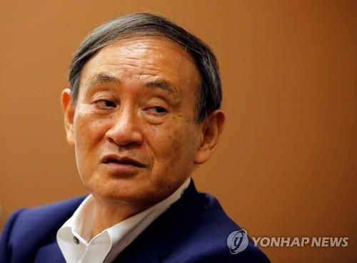 스가 요시히데[로이터=연합뉴스 자료사진]