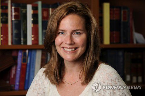 차기 대법관 유력후보 에이미 코니 배럿 판사[로이터=연합뉴스]