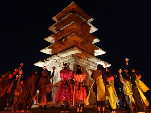 전북 익산의 '세계유산 백제왕궁 천년별밤 캠프' [문화재청 제공. 재판매 및 DB 금지]