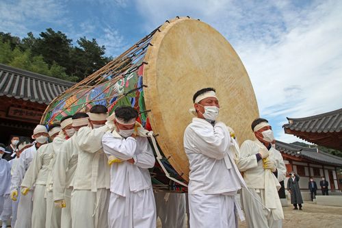 산청 기산국악당 태평고 입정식[산청군 제공. 재판매 및 DB 금지]