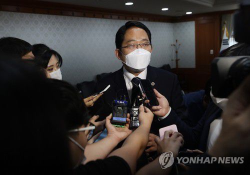 질문 답하는 최대집 협회장[연합뉴스 자료사진]