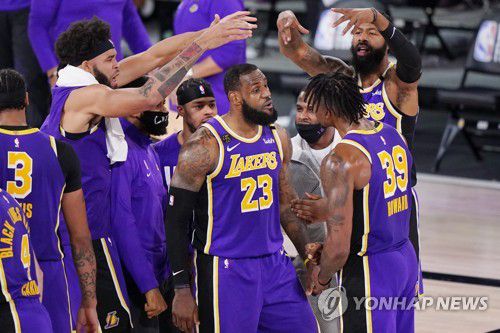 르브론 제임스(23번)[AP=연합뉴스]