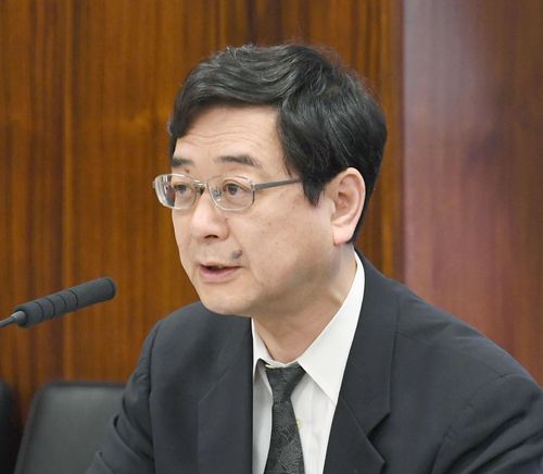 2017년 6월 1일 마쓰미야 다카아키(松宮孝明) 리쓰메이칸(立命館)대 법과대학원 교수가 일본 참의원 법무위원회에 참고인으로 출석해 의견을 말하고 있다. [교도=연합뉴스 자료사진]