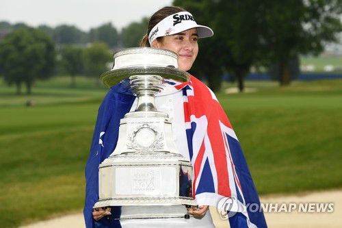 2019년 KPMG 여자 PGA 챔피언십 우승자 해나 그린. [AFP=연합뉴스]