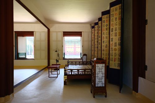 병풍·평상 등이 배치된 황제의 자리[문화재청 제공. 재판매 및 DB 금지]