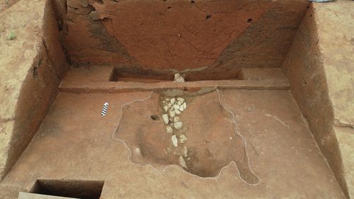 2호분에서 확인된 배수로[국립나주문화재연구소 제공. 재판매 및 DB 금지]