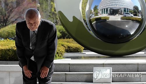 2014년 4월 허재호 전 대주그룹 회장 사과 기자회견[연합뉴스 자료사진]