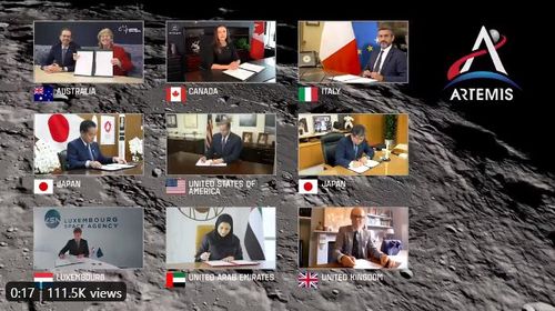 미국 주도로 8개국 '아르테미스 국제협정' 서명[NASA 트위터 캡처·재판매 및 DB 금지]