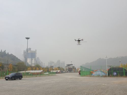 대기오염 측정 드론[충북도 제공. 재판매 및 DB 금지]