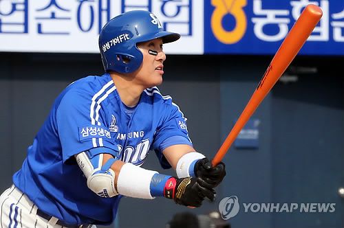 삼성 라이온즈에서 뛰던 시절의 이승엽[연합뉴스 자료사진]