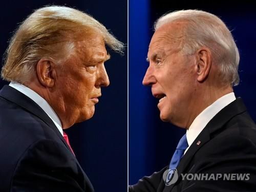 트럼프 대통령과 바이든 후보(자료사진)[AFP=연합뉴스]