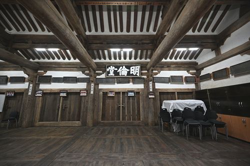 담양 창평향교 명륜당 내부[문화재청 제공. 재판매 및 DB 금지]