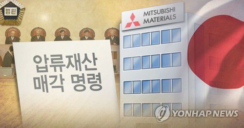 법원, 미쓰비시 국내 압류자산 매각 명령 공시송달 (PG)[정연주 제작] 일러스트