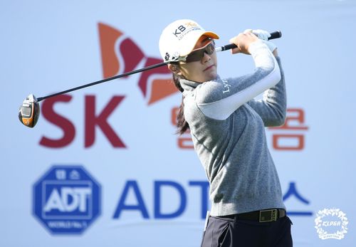 안송이의 스윙 모습.[KLPGA 제공. 재판매 및 DB 금지]