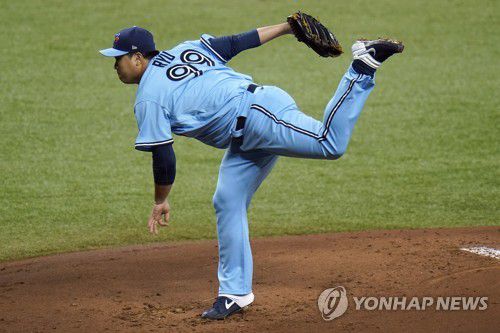 역투하는 류현진[AP=연합뉴스 자료사진]