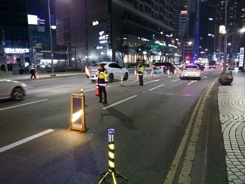음주운전 단속 펼치는 경찰[부산경찰청 제공. 재판매 및 DB 금지]