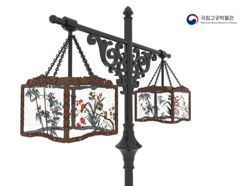 가로등 형태로 제작 중인 사각유리등[국립고궁박물관 제공. 재판매 및 DB 금지]