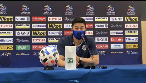 기자회견 하는 김도훈 울산 감독.[한국프로축구연맹 제공. 재판매 및 DB 금지]