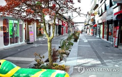 썰렁한 제천 도심[연합뉴스 자료사진]