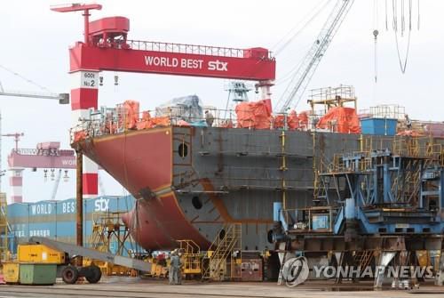 STX조선해양 야드 전경[연합뉴스 자료사진]