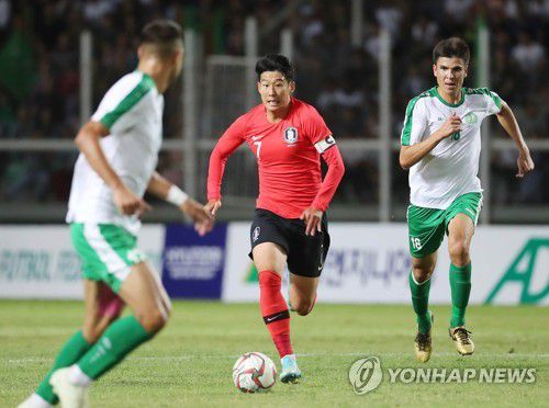 2019년 9월 치러진 한국과 투르크메니스탄 월드컵 2차예선 경기 장면.[연합뉴스 자료사진]