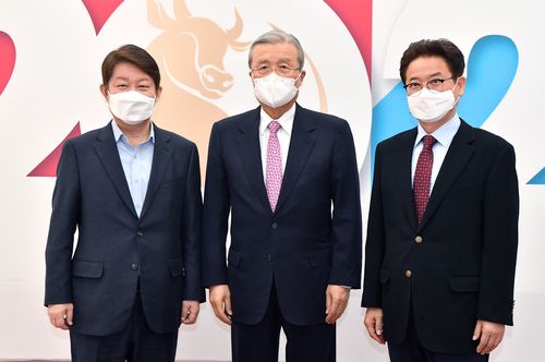 대구시장·경북지사, 국민의힘 김종인 비대위원장에 신공항 지원 요청[경북도 제공. 재판매 및 DB 금지]