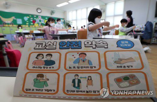 코로나시대 교실 풍경[연합뉴스 자료사진]