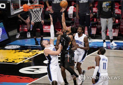 브루클린-올랜도 선수들 경기 모습[AP=연합뉴스]