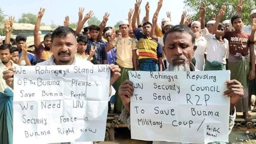 로힝야족 "유엔군이 R2P 위해 투입되길 바란다"[트위터 @vvienroance·재판매 및 DB 금지]