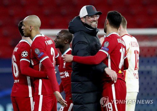 오랜만에 웃는 리버풀 클롭 감독[로이터=연합뉴스]