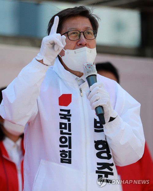 지지 호소하는 박형준[연합뉴스 자료사진]