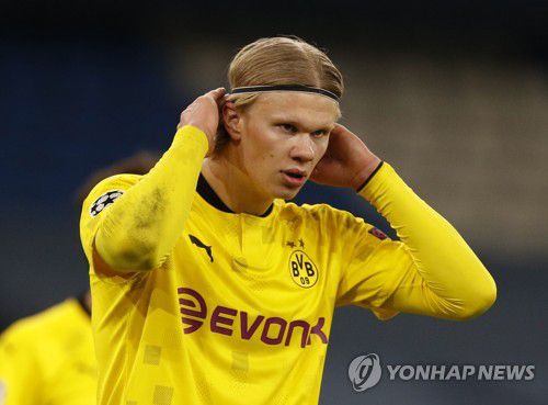 도르트문트의 엘링 홀란.[로이터=연합뉴스]