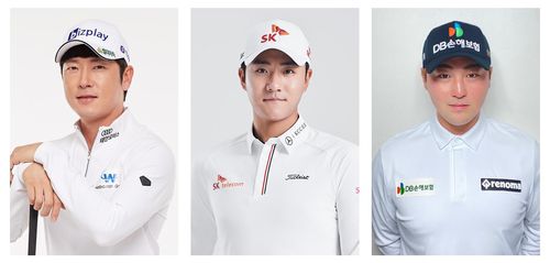 왼쪽부터 김태훈, 김한별, 이태훈[한국프로골프협회(KPGA) 제공. 재판매 및 DB 금지]