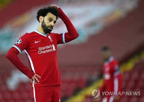 살라흐 '안풀리네'[EPA=연합뉴스]