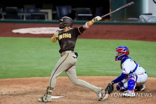 불문율 논란 일으킨 타티스 주니어의 만루홈런[AFP=연합뉴스 자료사진]