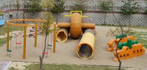 당진 기지시줄다리기 형상 놀이터[당진시 제공. 재판매 및 DB 금지]