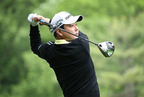 드라이버 티샷하는 함정우.[GS칼텍스 매경오픈 조직위 제공. 재판매 및 DB 금지]