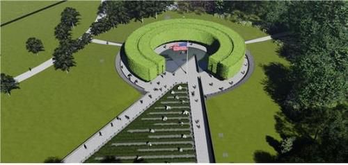 미 한국전 전사자 추모의 벽 완공 조감도 [국가보훈처 제공]