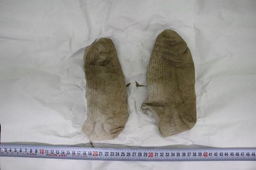 손씨 시신에서 발견된 양말   [서울경찰청 제공. 재판매 및 DB 금지]