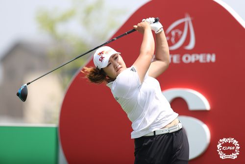 유해란의 드라이버 티샷.[KLPGA 제공. 재판매 및 DB 금지]