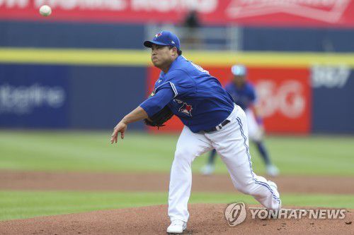엿새 만에 다시 만난 볼티모어 타선을 쉽게 요리한 류현진[AP=연합뉴스]
