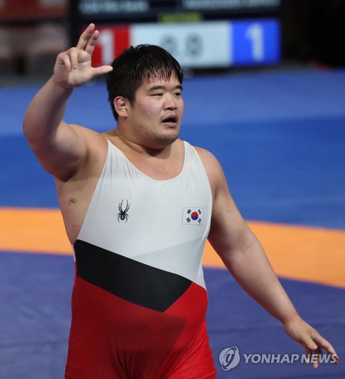 레슬링 대표팀 김민석[연합뉴스 자료사진]